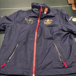 Joules Team GB Navy Riding Jacket with Red Details